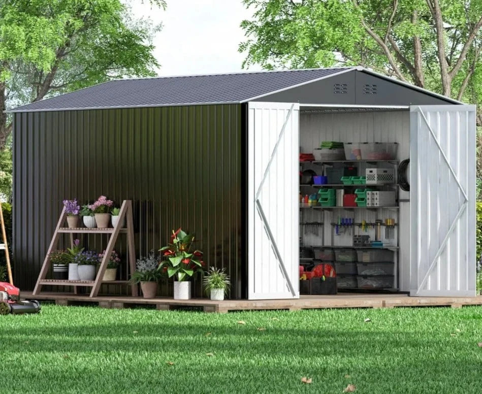 OasisOrganizer - Outdoor Metal Storage Shed.