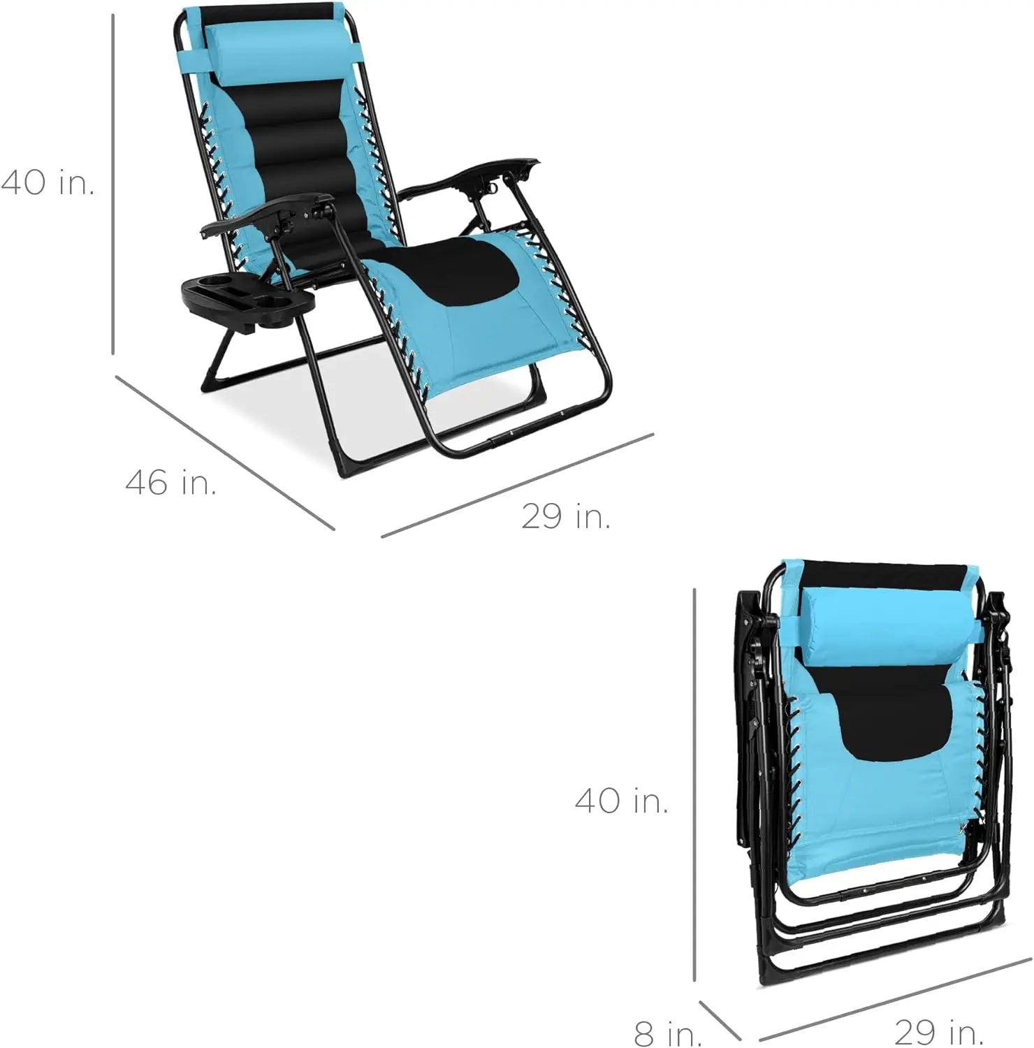 RelaxWave Elite - Padded Oversized Anti Gravity Lounger.