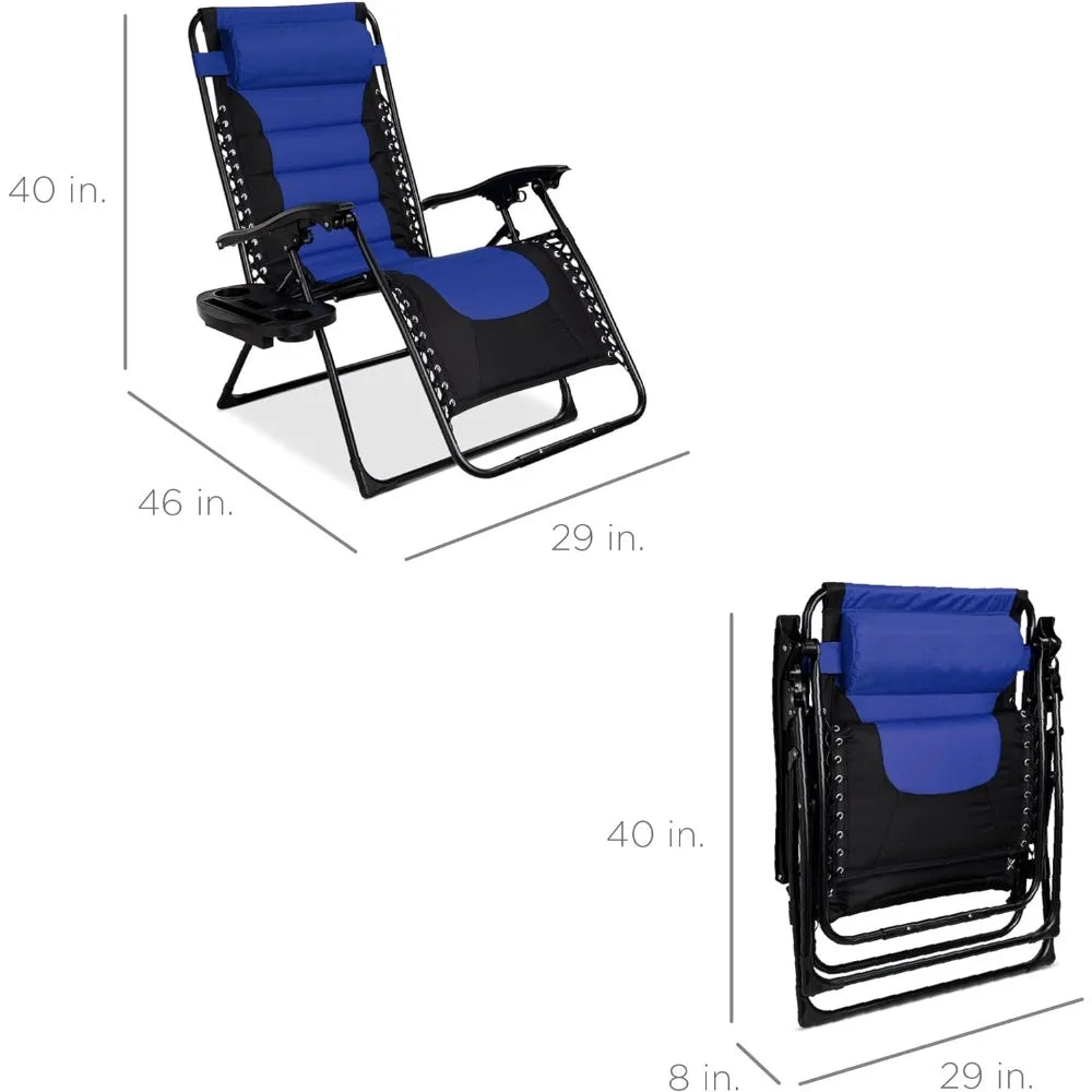 RelaxWave Elite - Padded Oversized Anti Gravity Lounger.