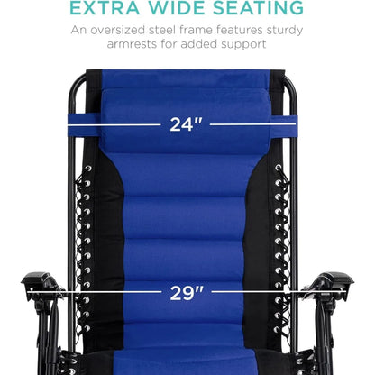 RelaxWave Elite - Padded Oversized Anti Gravity Lounger.