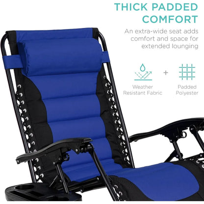 RelaxWave Elite - Padded Oversized Anti Gravity Lounger.