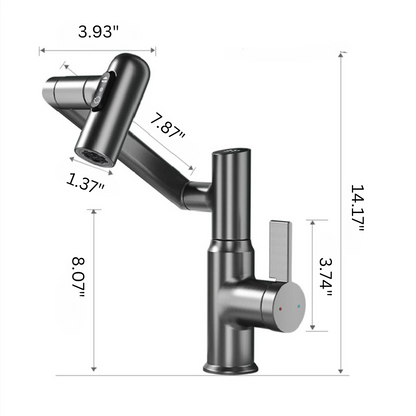 HydroFlex 360 - Single-Handle 1-Hole Bathroom Sink Faucet.