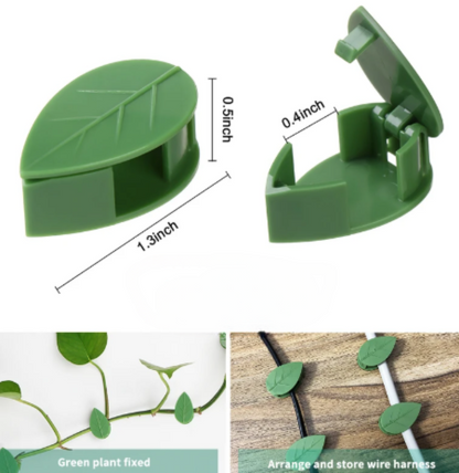 StemLock - Leaf-shaped Plant Climbing Artifact Fixing Clip - Decor Dune